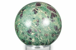 Polished Sphere Of Rubies In Fuchsite - India #342985