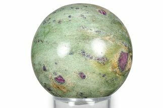Polished Sphere Of Rubies In Fuchsite - India #342996