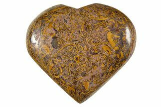 Polished Miriam Jasper Heart - India #343137