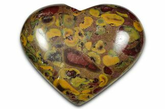 Polished Fruit Jasper Heart- India #343158