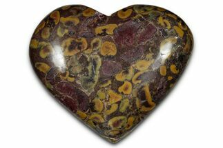 Polished Fruit Jasper Heart- India #343169