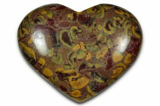 Polished Fruit Jasper Heart- India #343172