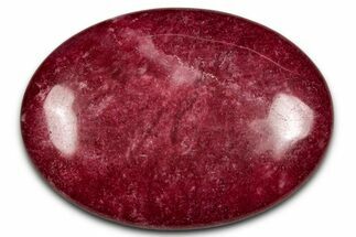 Vibrant Polished Thulite Stone - Trondheim, Norway #343922