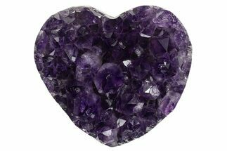 Dark Purple Amethyst Heart - Uruguay #343718