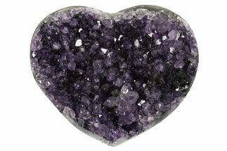 Dark Purple Amethyst Heart - Uruguay #343731