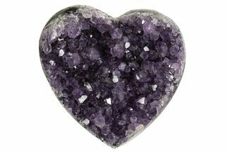 Dark Purple Amethyst Heart - Uruguay #343735