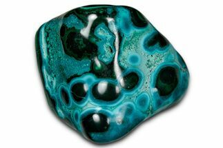 Vibrant Polished Malachite with Chrysocolla - DR Congo #336843