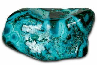 Vibrant Polished Malachite with Chrysocolla - DR Congo #336905