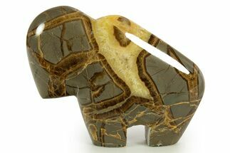 Calcite-Filled Polished Septarian Bison - Utah #344821