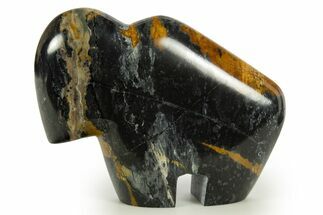 Polished Picasso Marble Bison - Utah #344822