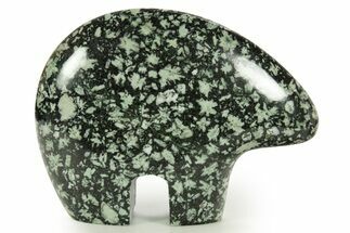 Carved Chinese Writing Stone Zuni Bear - BC Canada #344892