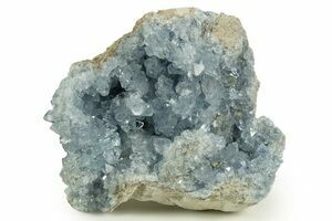Sparkly, SKy-Blue Celestine (Celestite) Geode - Madagascar #344664