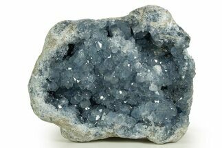 Sparkly, SKy-Blue Celestine (Celestite) Geode - Madagascar #344719
