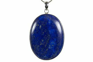 Polished Lapis Lazuli Pendant (Necklace) - Sterling Silver #345207