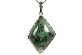 Ruby Zoisite Pendant (Necklace) - Sterling Silver #345233