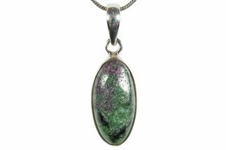 Ruby Zoisite Pendant (Necklace) - Sterling Silver #345239