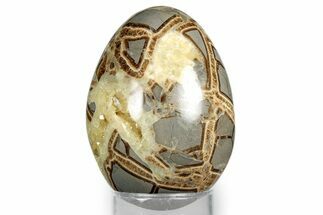 Calcite Crystal Filled Septarian Egg - Utah #344842