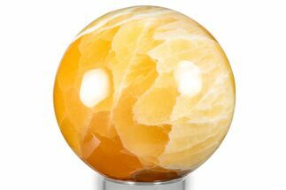 Polished Honeycomb Calcite Sphere - Utah #344849