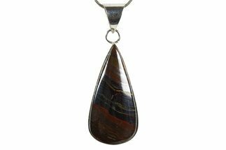Beautiful Tiger Iron Pendant - Billion Years Old #345355