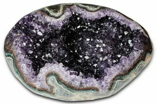 Sparkly Deep-Purple Amethyst Geode - Uruguay #345954