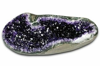 Sparkly Deep-Purple Amethyst Geode - Uruguay #345972