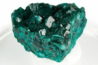 Gemmy Dioptase Crystal Cluster - Congo #346118
