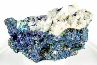 Cerussite and Azurite on Malachite - Congo #346138