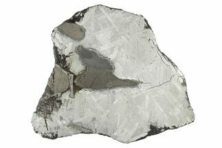 Etched Toluca Iron Meteorite ( g) Slice - Mexico #346494