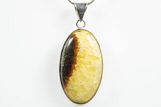 Polished Septarian Pendant (Necklace) #346243