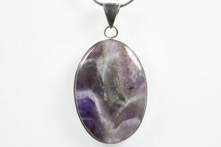 Chevron Amethyst Pendant (Necklace) #346346