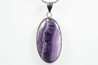 Chevron Amethyst Pendant (Necklace) #346349