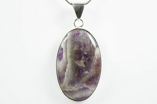 Chevron Amethyst Pendant (Necklace) #346357