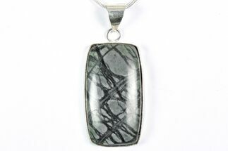 Polished Picasso Marble Pendant (Necklace) #346277