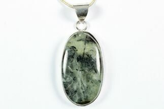 Epidote In Prehnite Pendant (Necklace) #346414