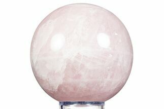Polished Rose Quartz Sphere - Madagascar #344333