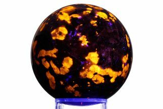 Fluorescent Polished Sodalite-Syenite Sphere - China #319402