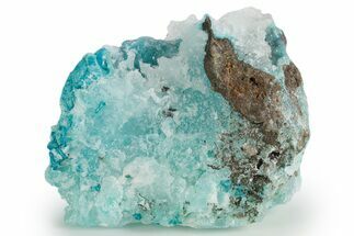 Stunning Druzy Quartz on Chrysocolla - DR Congo #347449