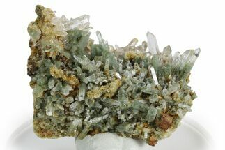 Chlorite Included Quartz Crystals with Pyrite - Peru #347799