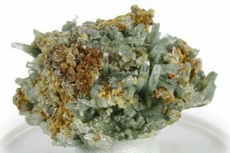Chlorite Included Quartz Crystals with Pyrite - Peru #347802