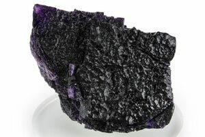 Spécimen Naturel De Fluorite Violette Sur Galène - Illinois, États-Unis - 264g