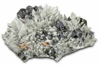 Vibrant Realgar/Orpiment and Galena on Quartz - Peru #347592