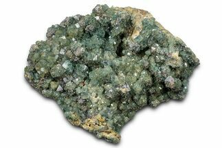 Highly Fluorescent Green Fluorite Crystals with Galena - India #348247