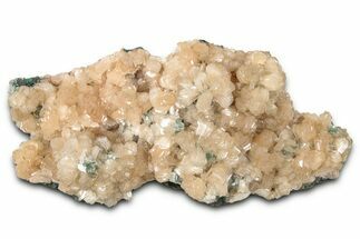 Peach Stilbite Crystals on Lustrous Heulandite - India #348351