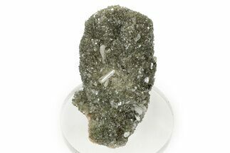 Peach Stilbite Crystals on Sparkling Heulandite - India #348362