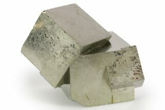 Shiny, Natural Pyrite Cube Cluster - Navajun, Spain #347299