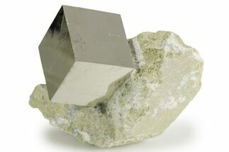 Natural Pyrite Cube In Rock - Navajun, Spain #337879