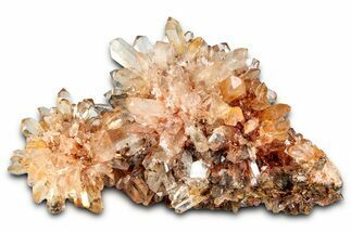 Sparkling Orange Creedite Crystal Cluster - Durango, Mexico #348142