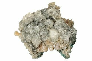 Stilbite Crystals and Micro Apophyllite on Heulandite - India #348338