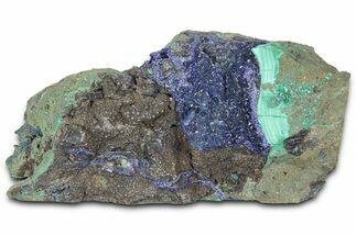 Sparkling Azurite Crystals on Matrix - China #350800