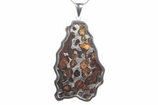 Sericho Pallasite Meteorite Pendant - Kenya #351391